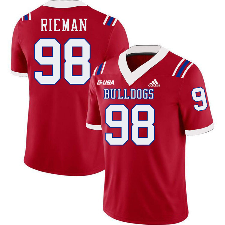 Donovan Rieman Louisiana Tech Jersey,LA Tech Bulldogs Football Jerseys,Uniforms,Gears-Red